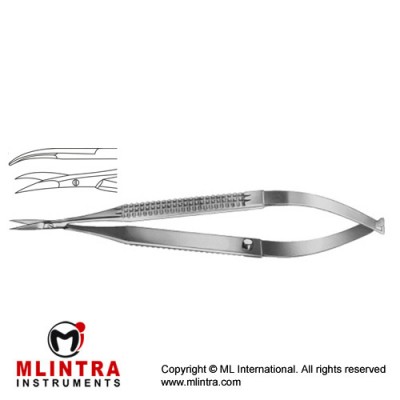 Micro Scissor Curved Stainless Steel, 12 cm - 4 3/4"